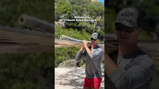 Repurposing beach treasures🪵  #outdooradventures #outdoorliving #repurposing #woodworking