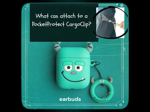 PocketProtect CargoClip: Secure your everyday-carry items. Stop your objects (keys, wallet, phone,,, video thumbnail
