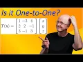 Kernel Image of a Linear Transformation from 3 3 Is It One-to-One