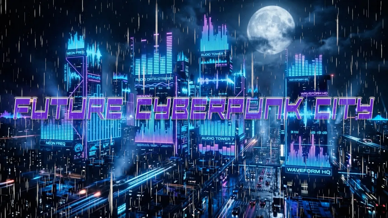 FUTURE CYBERPUNK CITY | Visuals & Sound-Effects AI Cinematic Experience