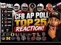 CFB AP POLL TOP 25 reaction