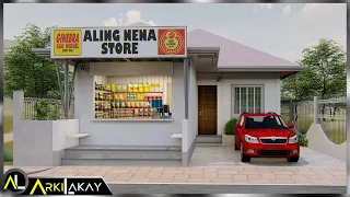 small house design 10x14 5m 2 bedrooms sari sari store smallhousedesign pinoyhouse homedesign