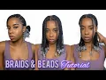 How To Knotless Braids Beads Tutorial Very Detailed Pre-Parting Prep