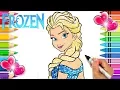 Elsa GLITTER Coloring Page Printable Elsa Coloring Page Disney Princess Coloring Book