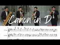 Download Lagu Canon in D (Sax Quartet) Music Sheet Play-along