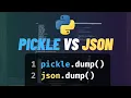 WHAT Is Pickle In Python EXTREMELY Useful - Pickle Vs JSON Complete Explanation in Hindi