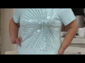 Quacker Factory Starburst Short Sleeve T-shirt on QVC