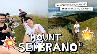 "CONQUERING A VOLCANO IN RIZAL!!" 🌋😧 (MT SEMBRANO) 💥