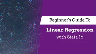 Linear regression with Stata 16 beginner tutorial