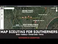 Map Scouting for DEER in the SOUTH How to find Deer beds funnels trails more PART 1