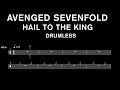 Download Lagu Avenged Sevenfold - Hail To The King - Drumless (with scrolling drum sheet)