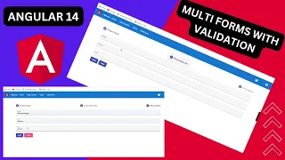 Multi Forms in angular with validation Angular Reactive forms example Material UI Stepper