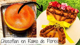 Chocoflan en forma de Ramo de Flores para el Día de las Madres 💐