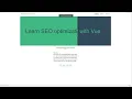 Prerendering in Vue Vue SEO toolkit