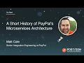 A Short History of PayPal s Microservices Architecture Matt Cole PayPal 2019