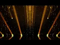Lagu golden stage with spotlights and particle