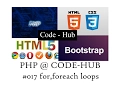 php basics loops in php - for foreach