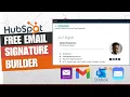 Create Email Signature with Hubspot Email Signature Generator
