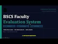 BSCS Faculty Evaluation System DBMS Demonstration Group 1 BiPSU S Y 2025 2026