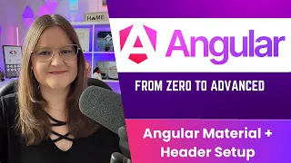 Modern Angular Course 08 Angular Material Header Setup