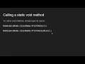 C static void methods