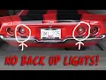 Classic car with no backup lights solution