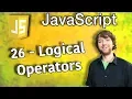 JavaScript Programming Tutorial 26 - Logical Operators