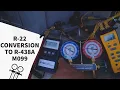 R-22 Conversion to R-438A M099 Reading Pressures Adding Refrigerant Disconnect