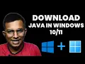 HOW TO Download and INSTALL Java in WINDOWS 10 11 step-by-step guide