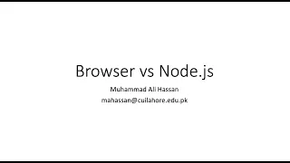 6 Browser vs Node js Node js Tutorial for Beginners