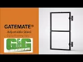 Build a Strong Garden Gate How to Install the GateMate Adjustable Steel Gate Frame Kit