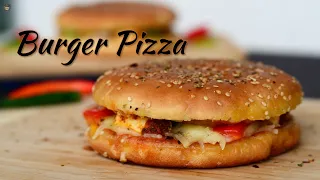 Download Burger Pizza Recipe | बर्गर पिज़्ज़ा | Domino’s Style Pizza Burger Recipe | Cheeseburger Pizza MP3