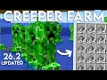 NEW UPDATED Minecraft Java 26 2 Creeper Farm Tutorial Easy