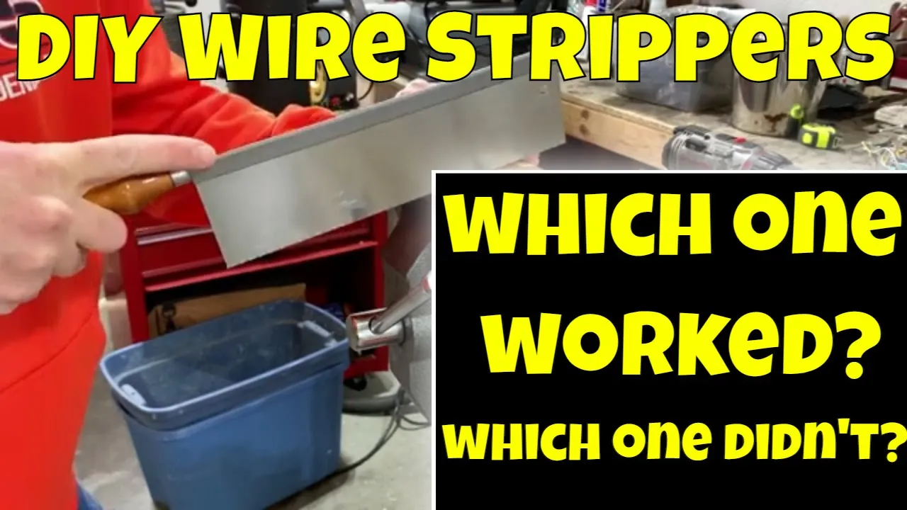I Tried DIY Wire Strippers from YouTube,   Which one worked best?