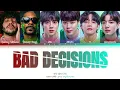 Benny Blanco, Snoop Dogg, BTS Bad Decisions Lyrics (Color Coded Lyrics)