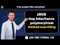 Java tutorial oop inheritance polymorphism - Method overriding Java course for beginners