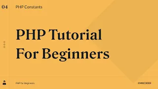 PHP Constants PHP Tutorial for Beginners