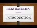Introduction to files handling in GW BASIC File handling chapter GW BASIC 10th class computer