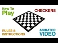 How To Play Checkers Checkers Rules and Instructions Learn Rules of Checkers