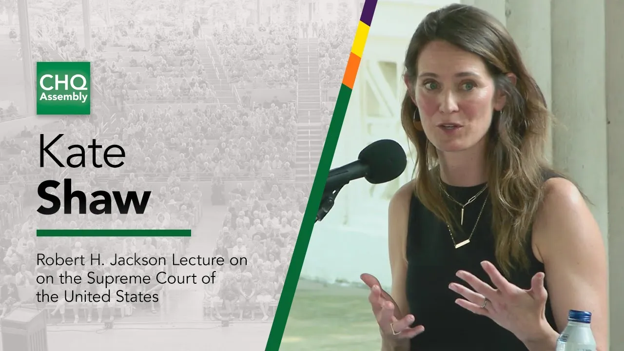 The 20th Annual Robert H. Jackson Lecture on the Supreme Court of the United States — Kate Shaw