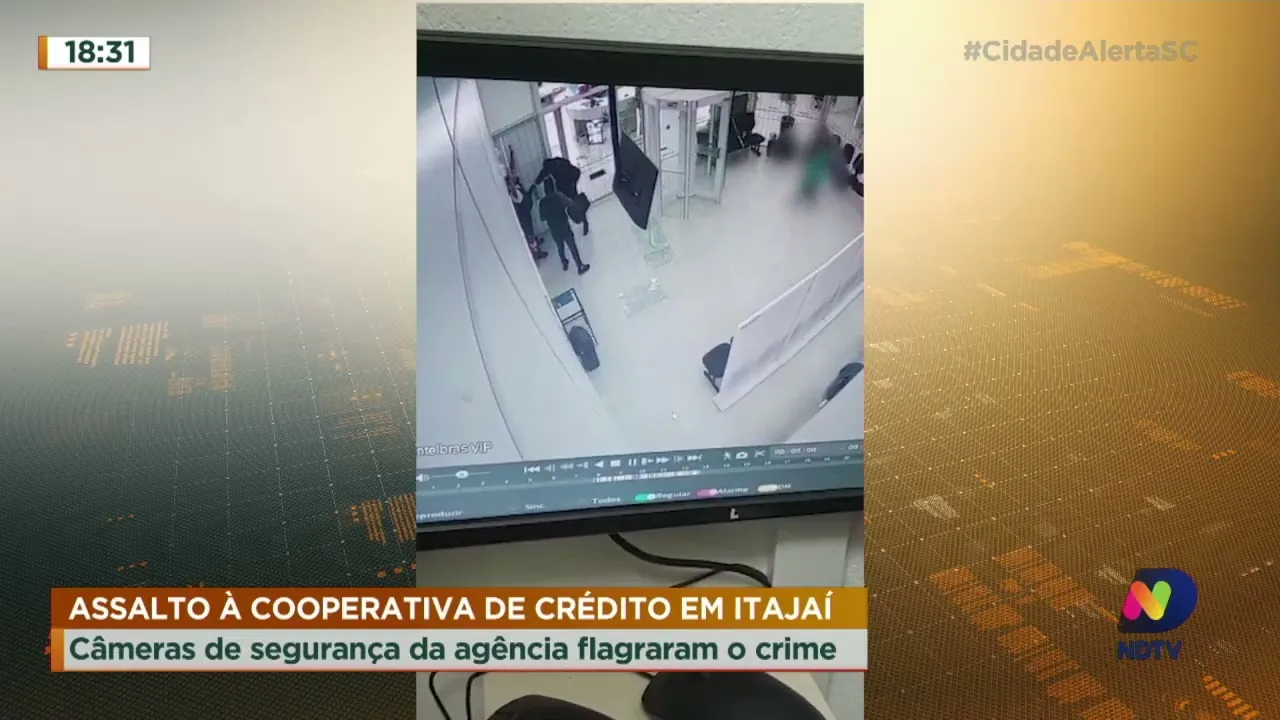 Confira imagens do assalto à cooperativa de crédito