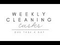 Lagu Weekly Cleaning Tasks | CLEAN MAMA