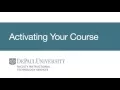 Activating Your Course