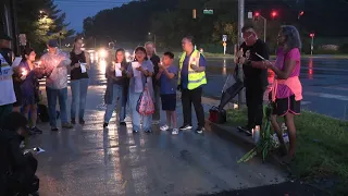 Community gathers to honor man killed in crash in Germantown with vigil on Sunday evening