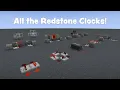 How to Build All the Redstone Clocks Minecraft Tutorial