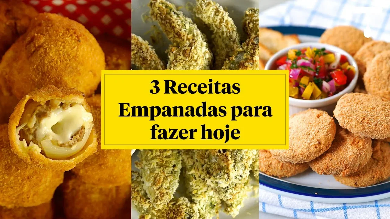 NOSSAS 3 RECEITAS EMPANADAS FAVORITAS