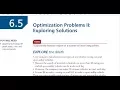 FM 20 6 5 Optimization part 2 - Optimal Solutions