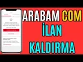 HOW TO REMOVE AN AD FROM ARABAM COM AD DELETE
