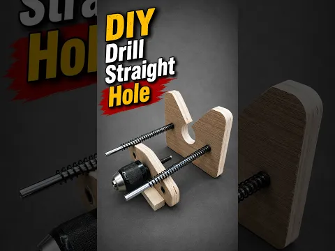 Amazing DIY Drill Straight Hole  #tooltips