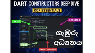 02 Dart Constructors DEEP DIVE The Secret Order of Execution const vs final required